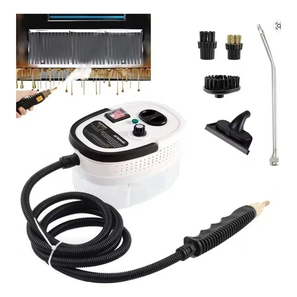 EVERSO - Limpiador De Vapor Alta Potencia Maquina Limpieza A Vapor