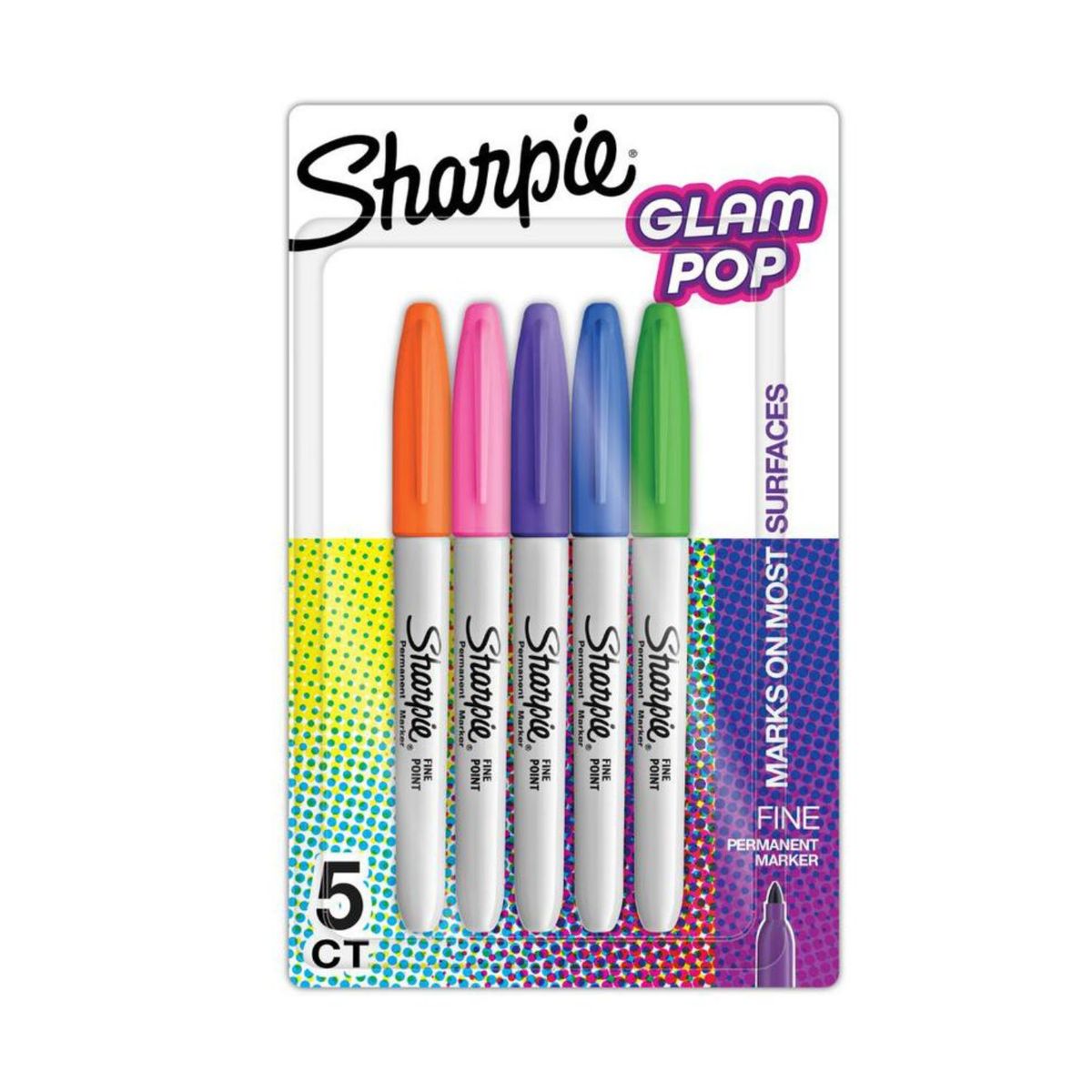 SHARPIE - Rotuladores Sharpie Glam Pop x5