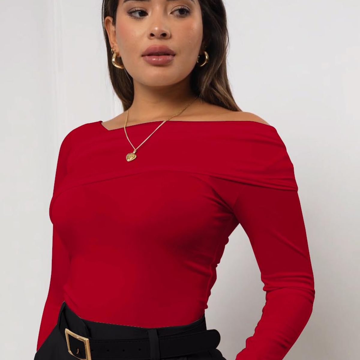 ARMA TU LOOK - BLUSA PRISCILA CUELLO ASIMÉTRICO MANGA LARGA