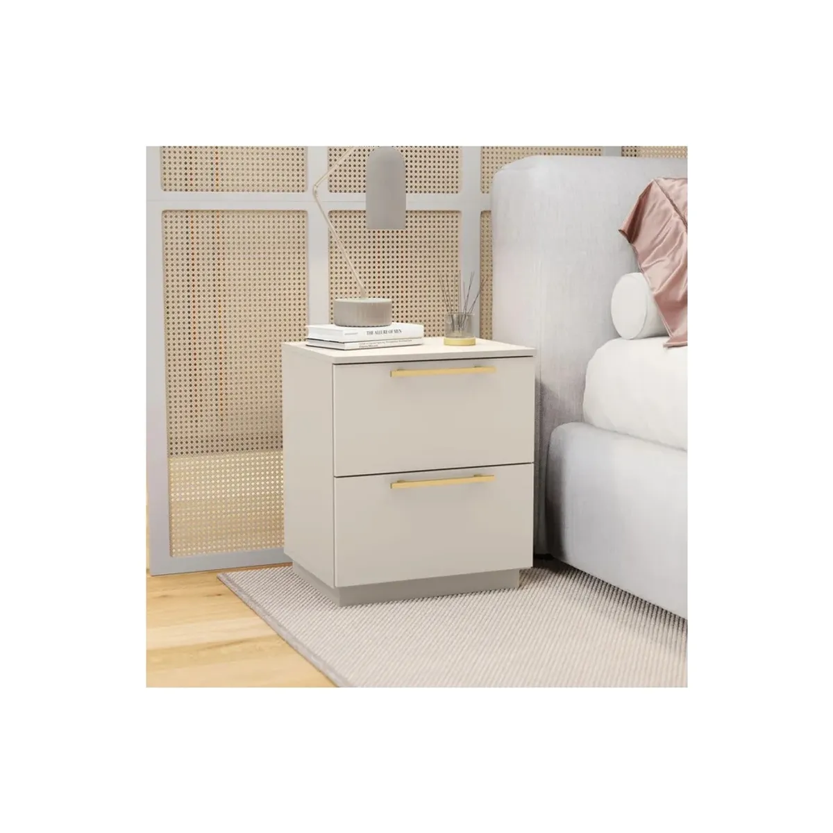 TU MESITA - Mesa de Noche Minimalista Chad Color Capri TU MESITA