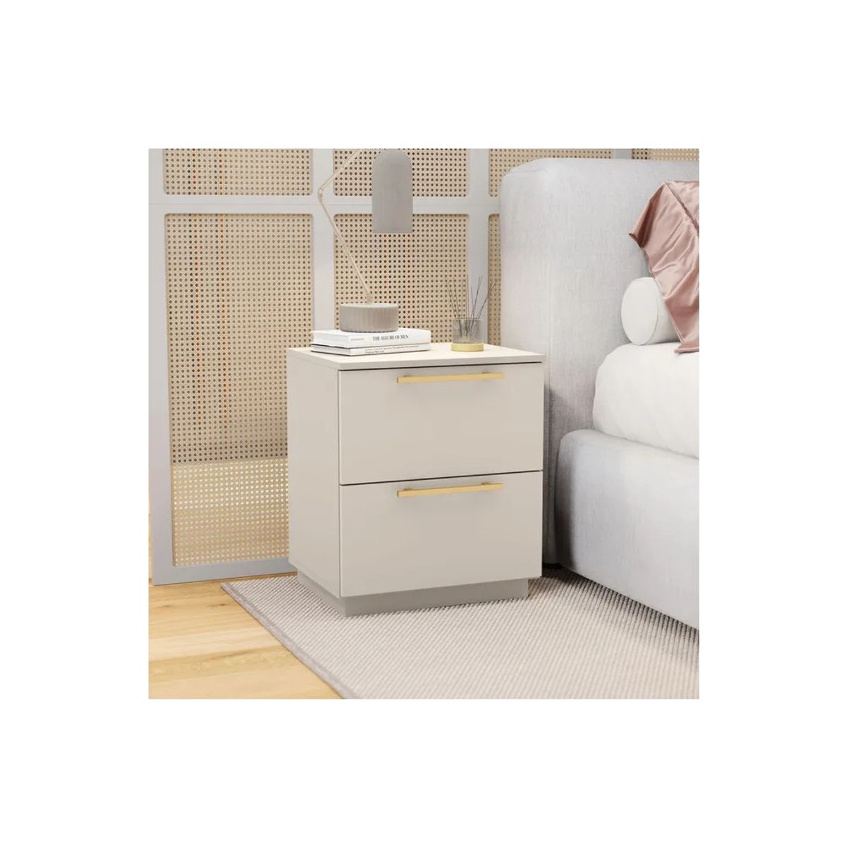 TU MESITA - Mesa de Noche Minimalista Chad Color Capri TU MESITA