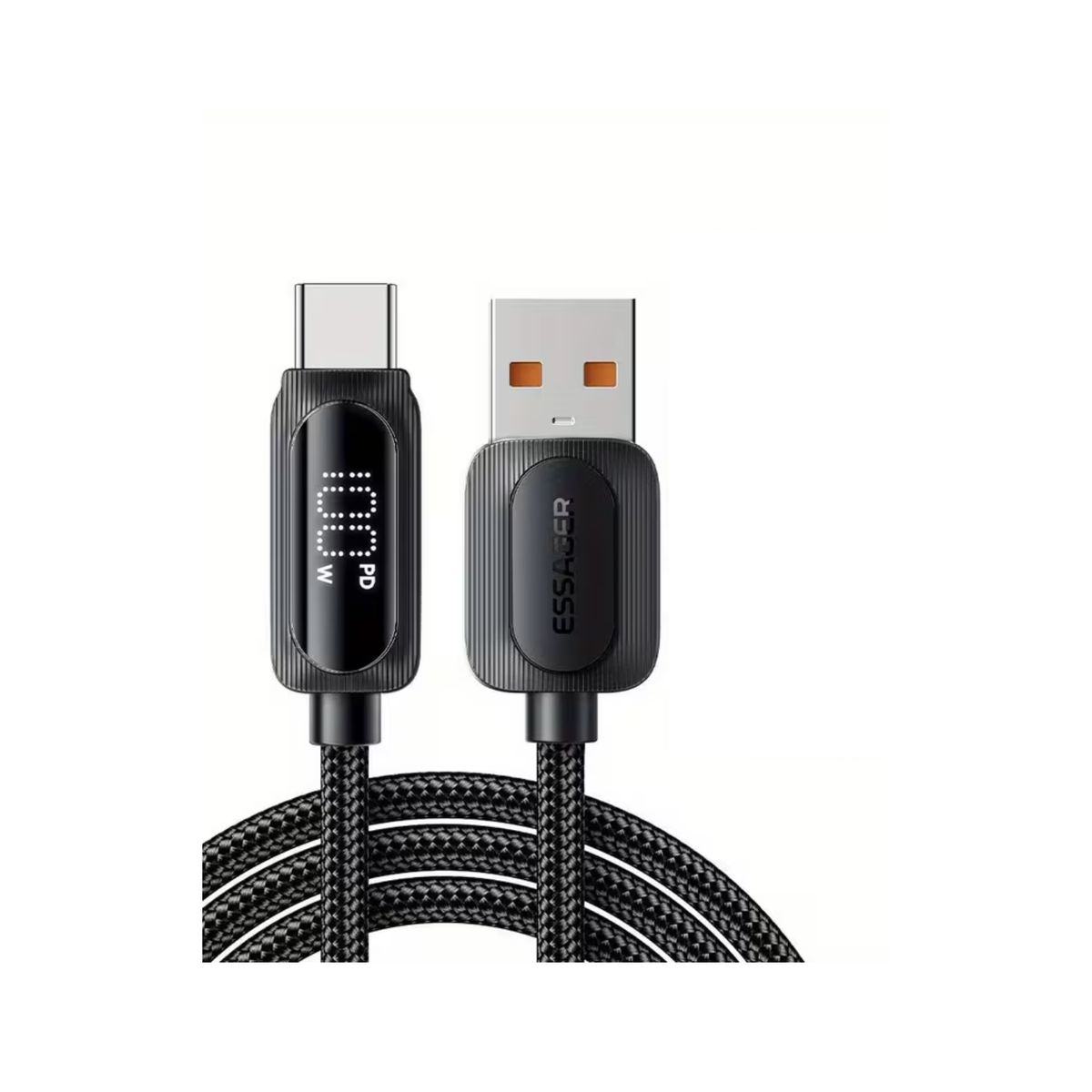 ESSAGER - Cable Con Pantalla de Carga Rápida USB a UBS-C 100w 1m
