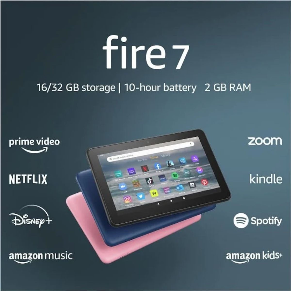 AMAZON - AMAZON TABLET FIRE HD 7 - 16GB 2022 BLACK