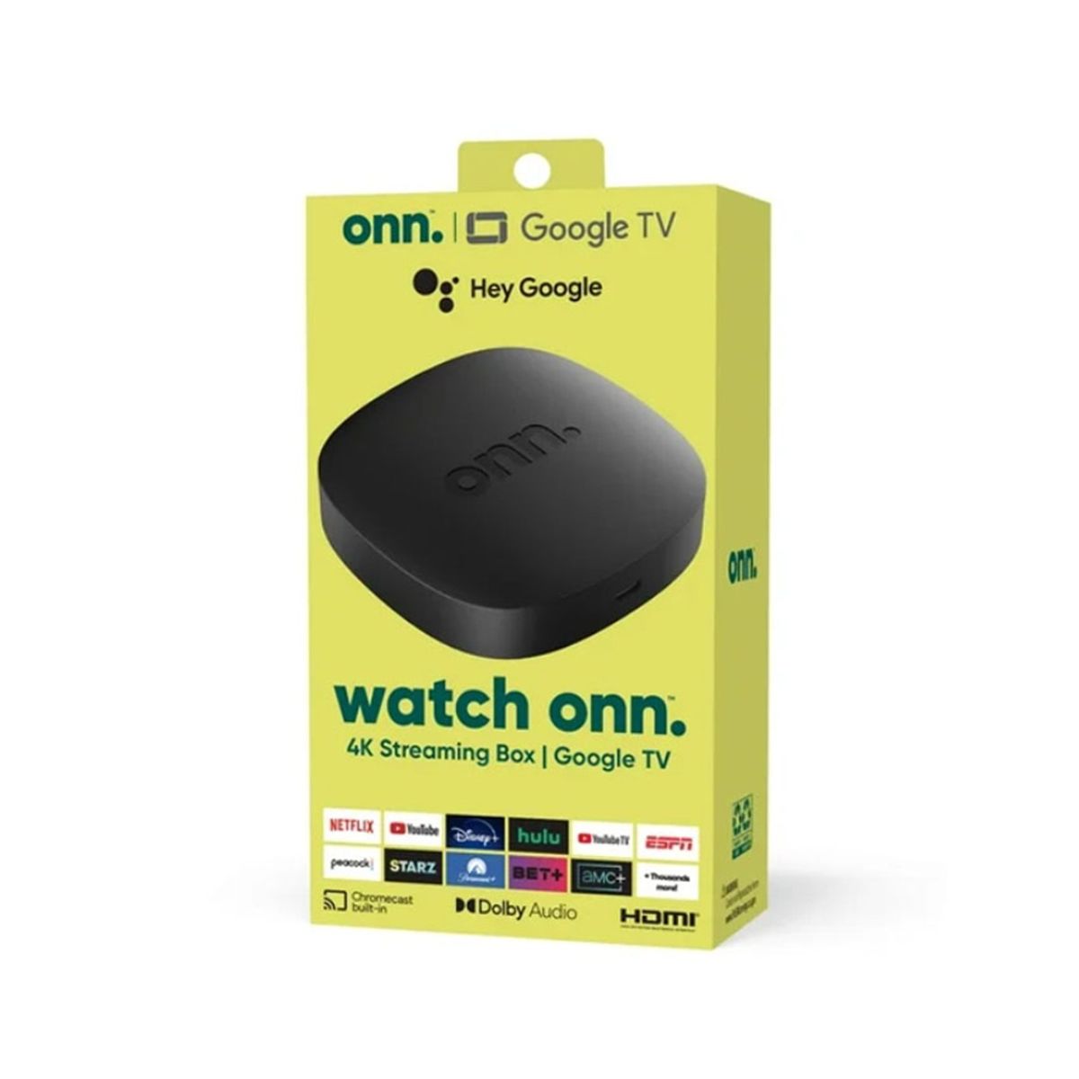ONN - Onn 4K Streaming Device con Google TV