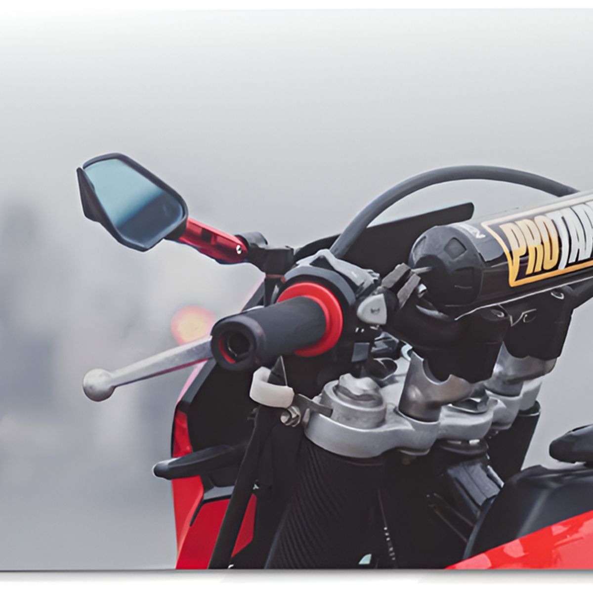 GENERICO - Timon Deportivo Negro ProTaper 79cm para Moto Reforzado