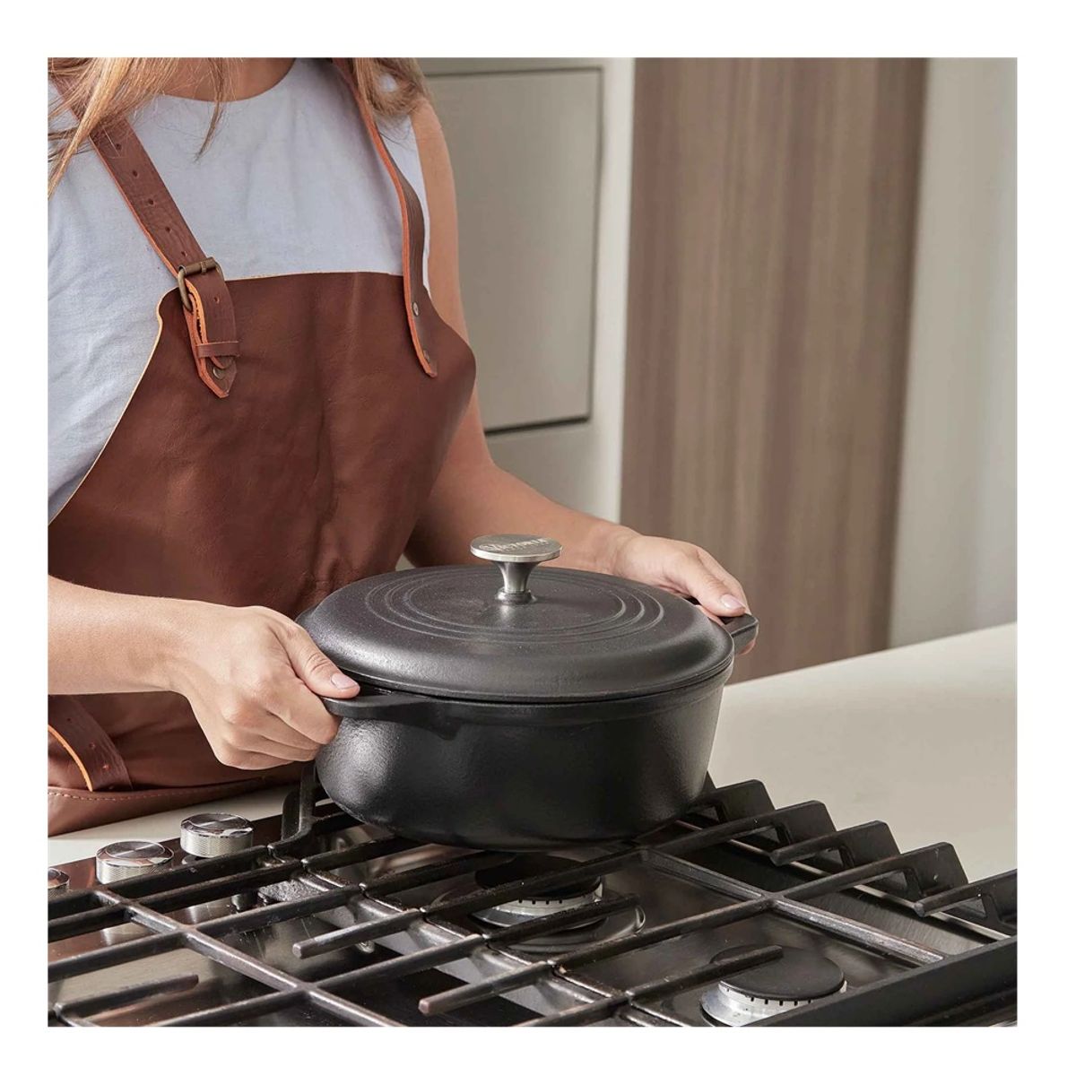 VICTORIA - OLLA VICTORIA DE HIERRO FUNDIDO 4QT HORNO HOLANDES CON TAPA 3.8 LT