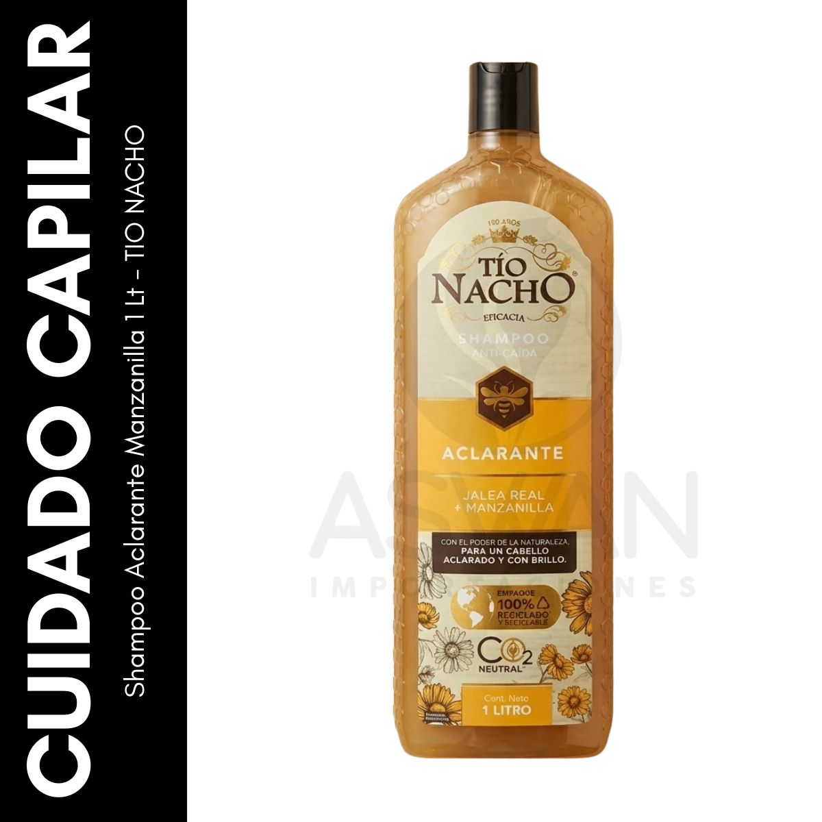 GENERICO - Shampoo Aclarante Manzanilla 1 Lt - TIO NACHO