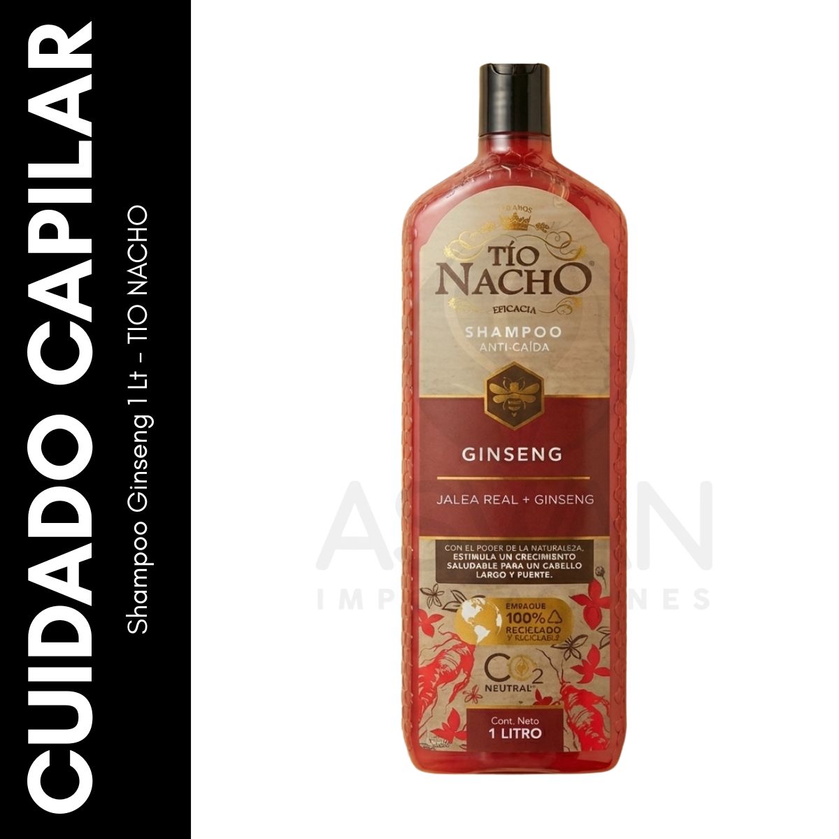 GENERICO - Shampoo Ginseng 1 Lt - TIO NACHO