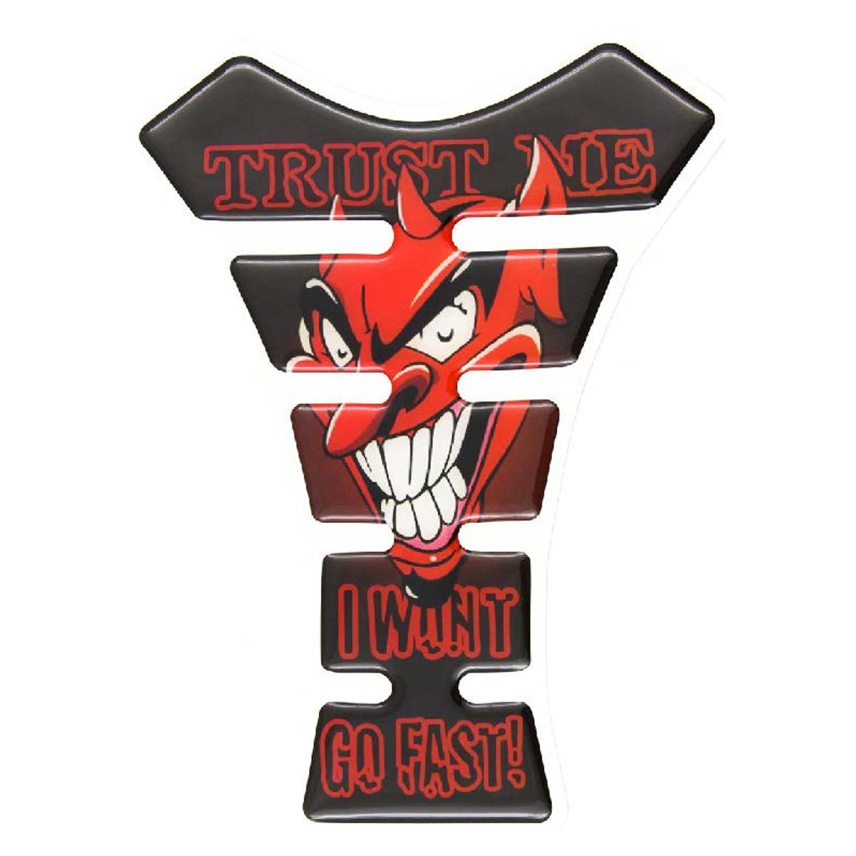 GENERICO - Stiker Protector De Tanque 3D  Logo De Diablo Para Moto