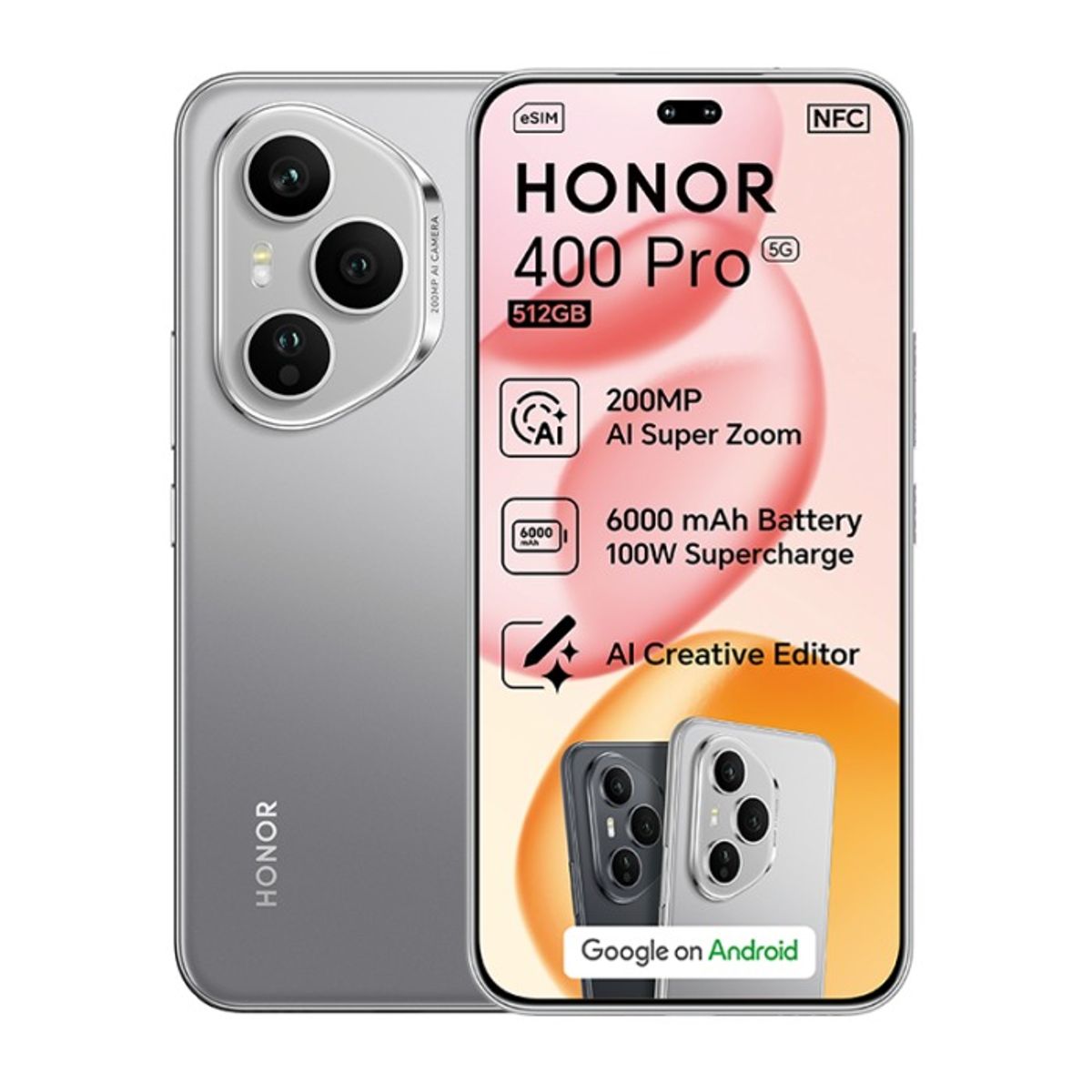 HONOR - HONOR 400 PRO 512GB 12GB RAM 6.7" GRAY