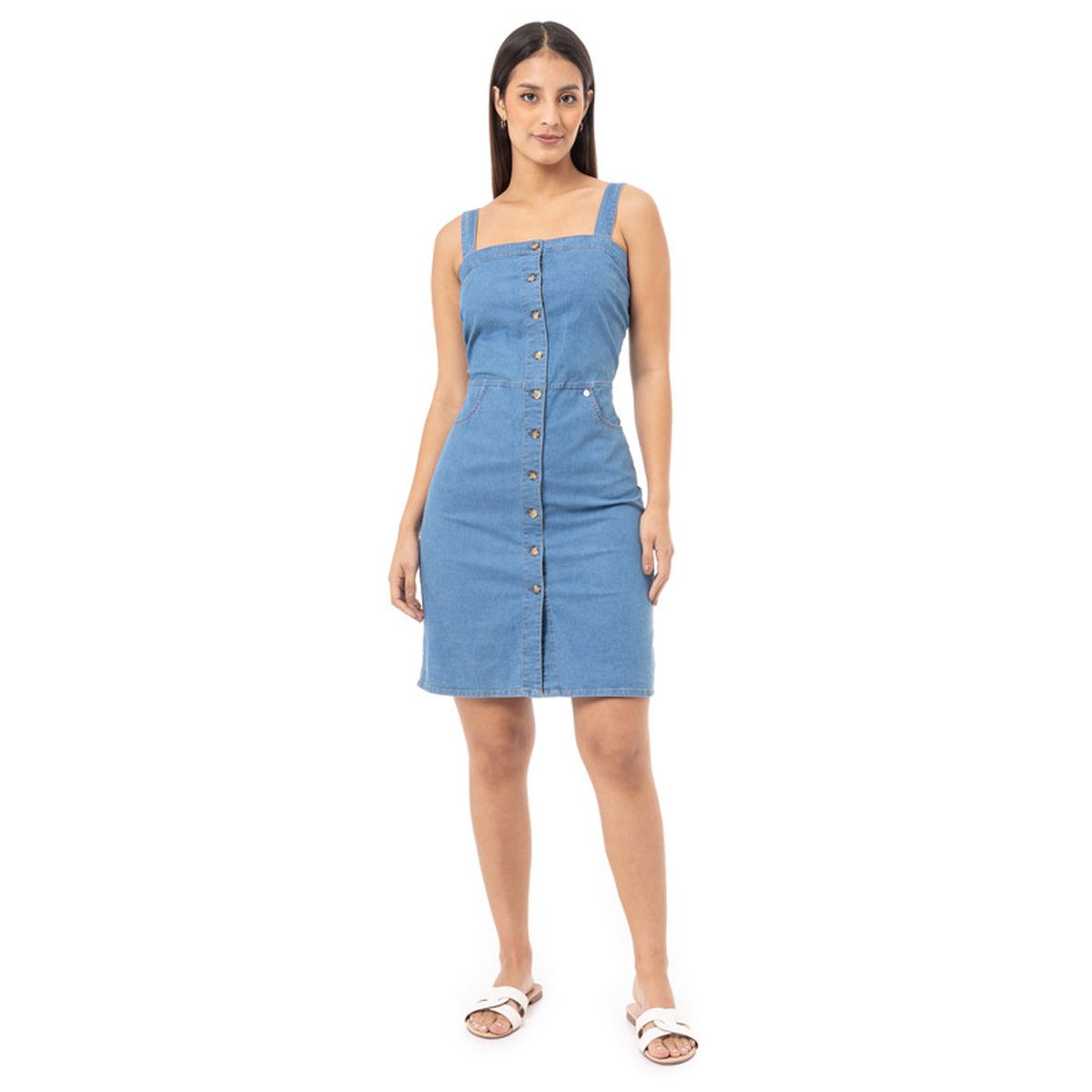 PIONIER - Vestido Denim Stretch Mujer Aisheh Pionier