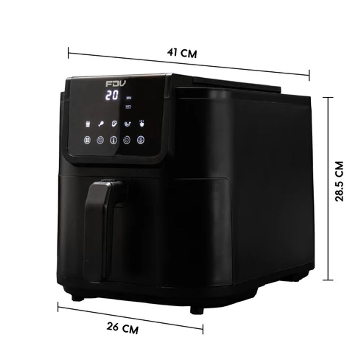 FDV - Freidora de Aire Digital 8L Black FDV