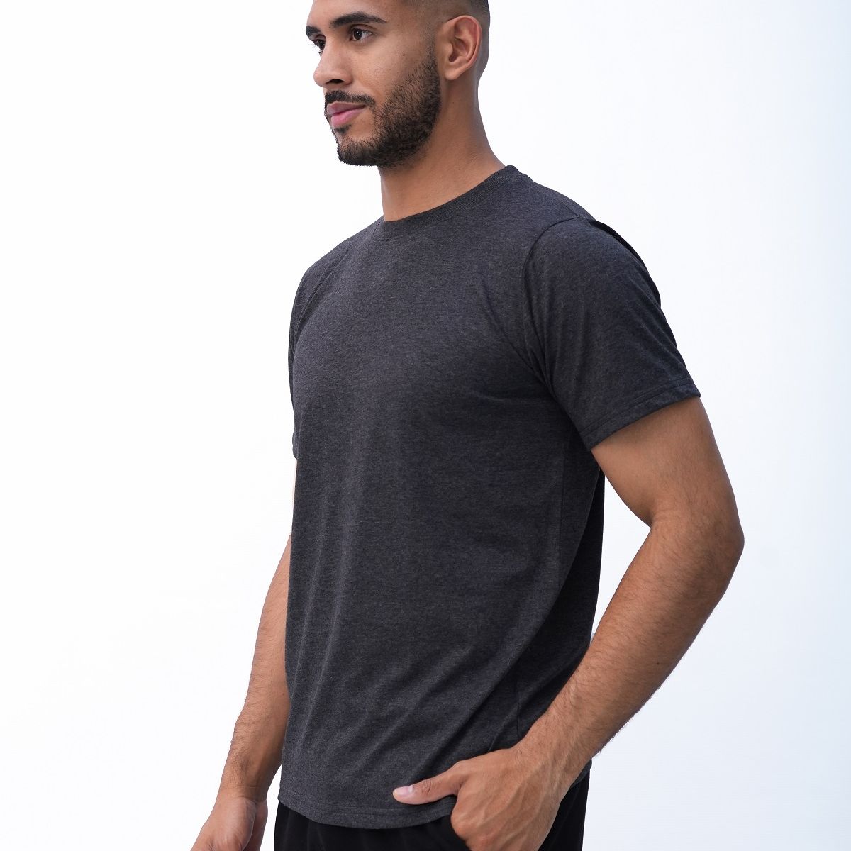 NEW YORK STARS - Polo Manga Corta Gris Gaspeado