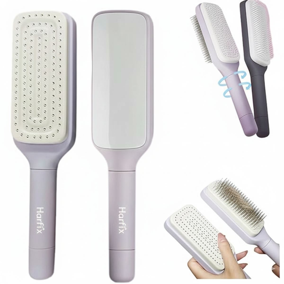 GENERICO - Peine con Cerdas Removibles-HairFix