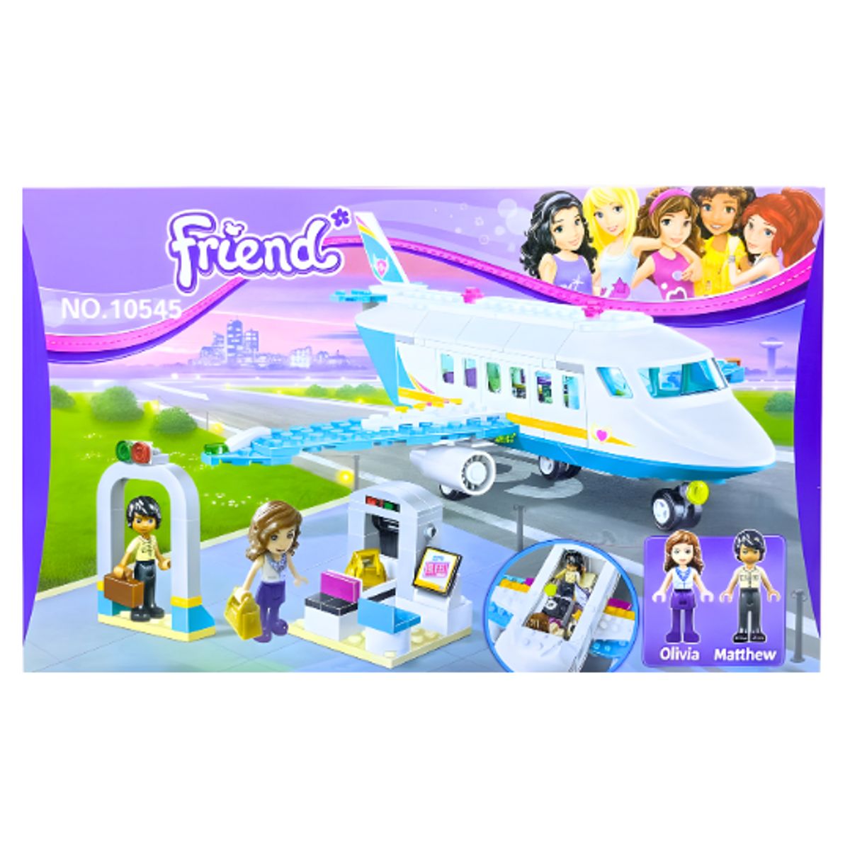 GENERICO - Juguete Set Armable Viaje en Avion 230 pzs