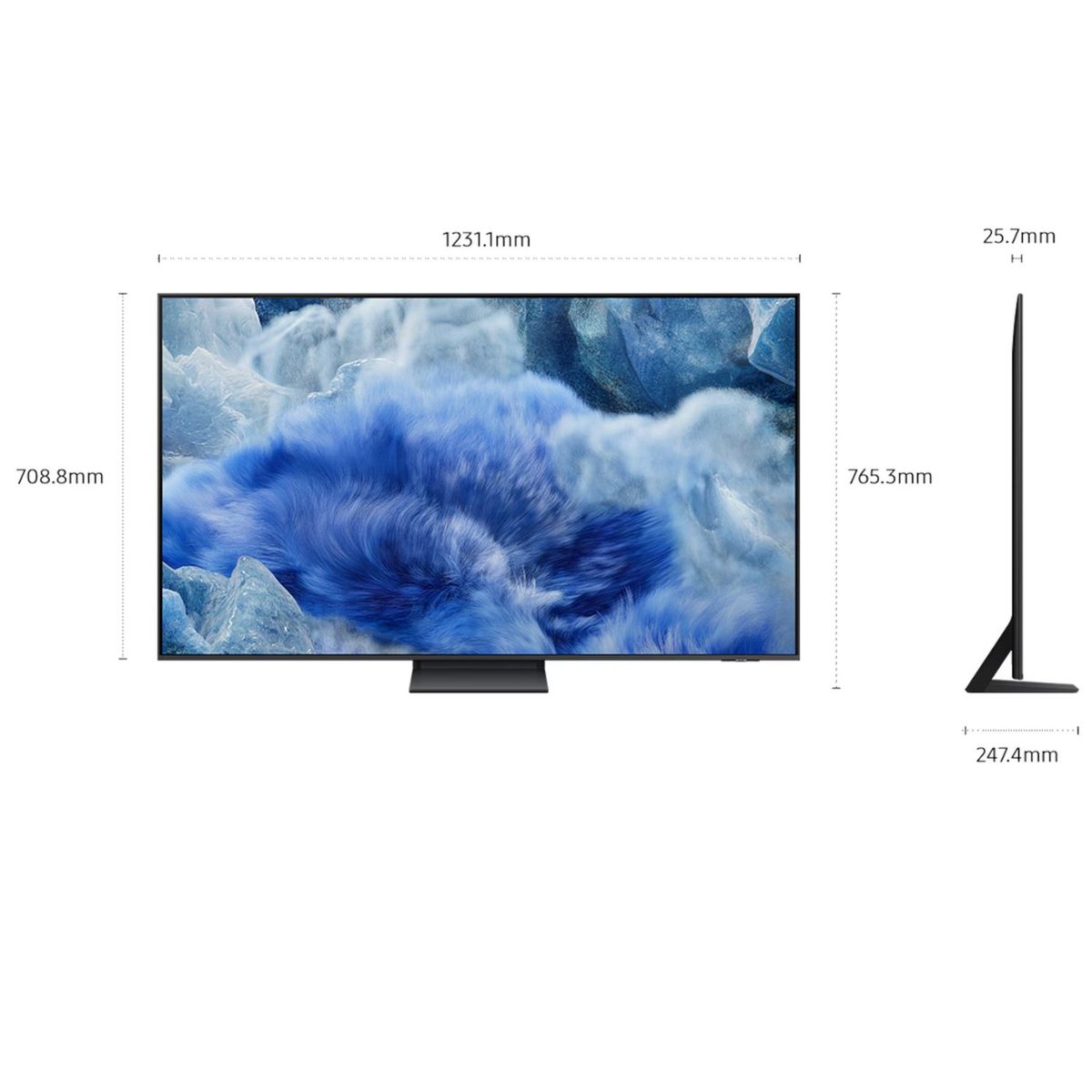 SAMSUNG - Televisor Samsung 55" QLED Q8F QN55Q8FAAGXPE  Vision Ai Smart Tv + Soundbar HW B450F