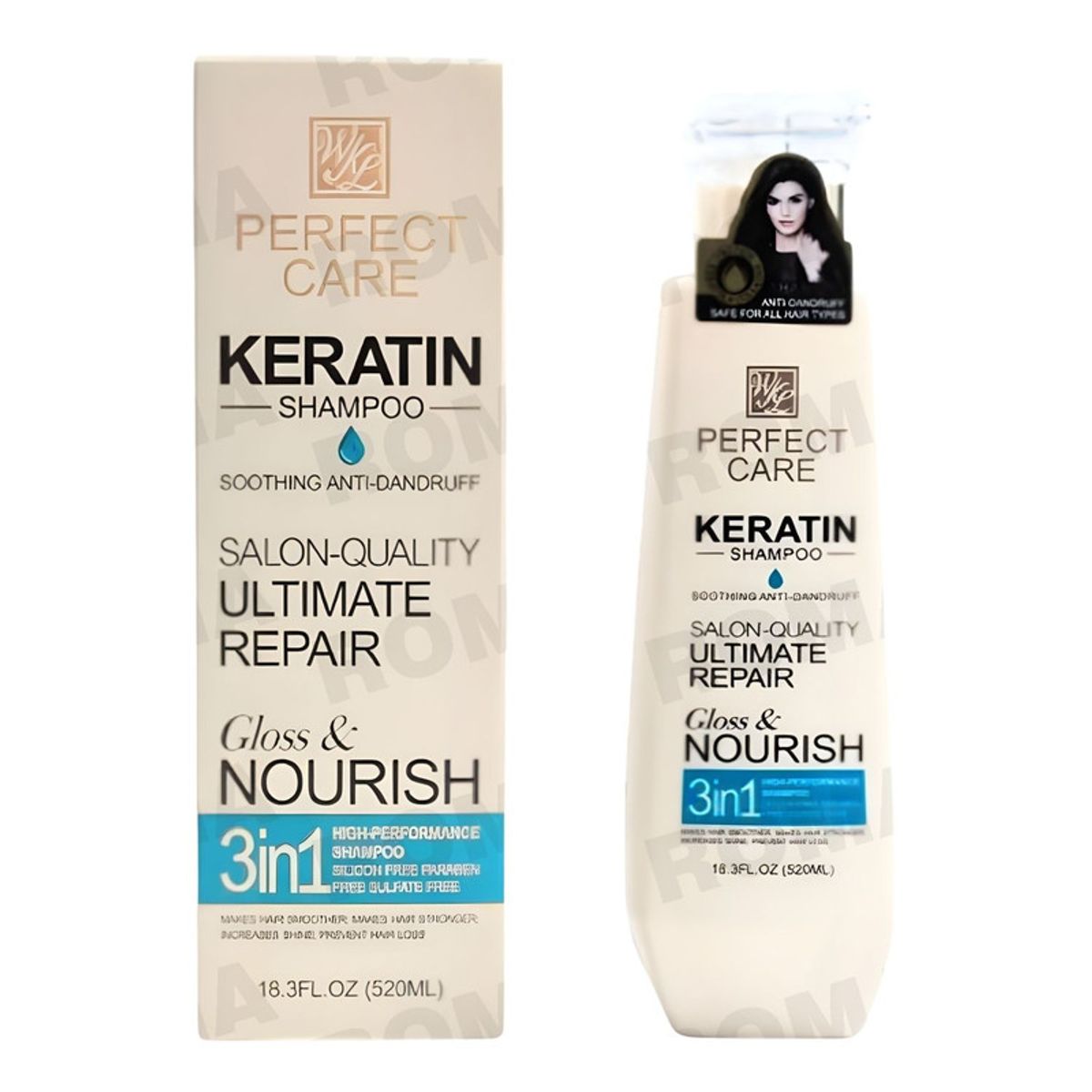 GENERICO - SHAMPOO KERATINA 3 EN 1 520ML PERFECT CARE