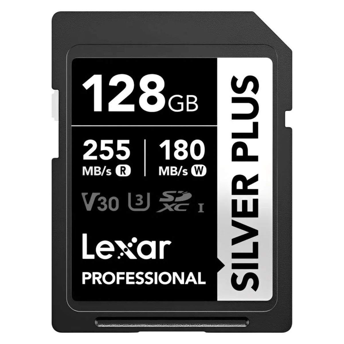 LEXAR - Memoria SDXC U3 V30 Lexar Professional 128GB - W180MBs -R255MBs SILVER PLUS