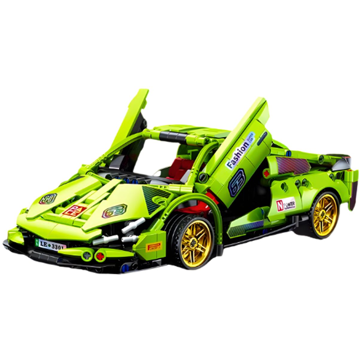 GENERICO - Juguete Set Armable Auto Deportivo Verde 451 pzs