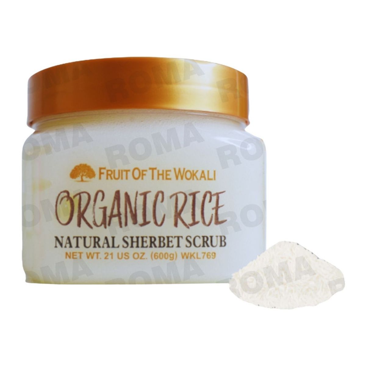 WOKALI - EXFOLIANTE CORPORAL ORGANIC RICE 600G WOKALI