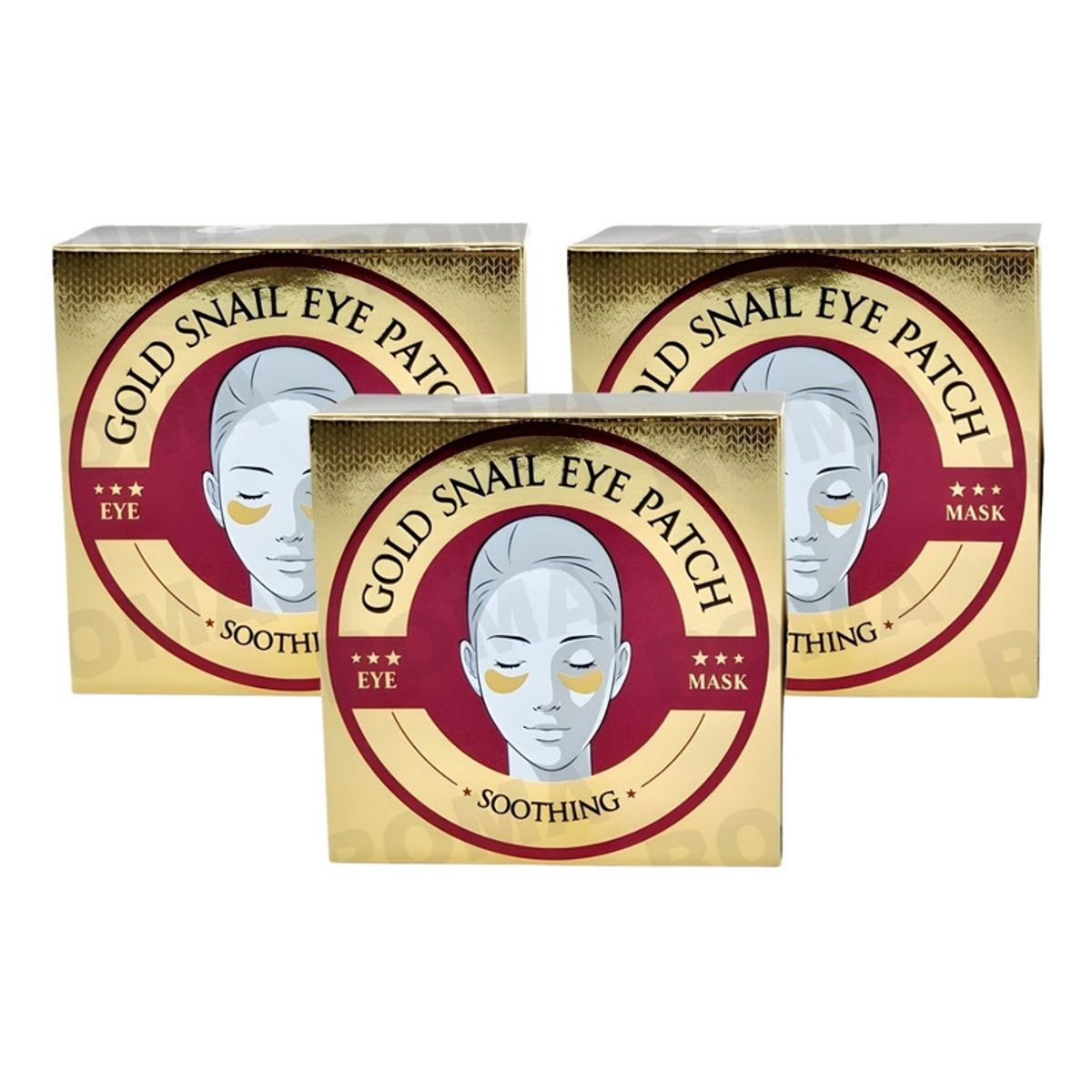 WOKALI - PACK 3 MASCARILLA PARA OJOS GOLD COLÁGENO 60UND WOKALI