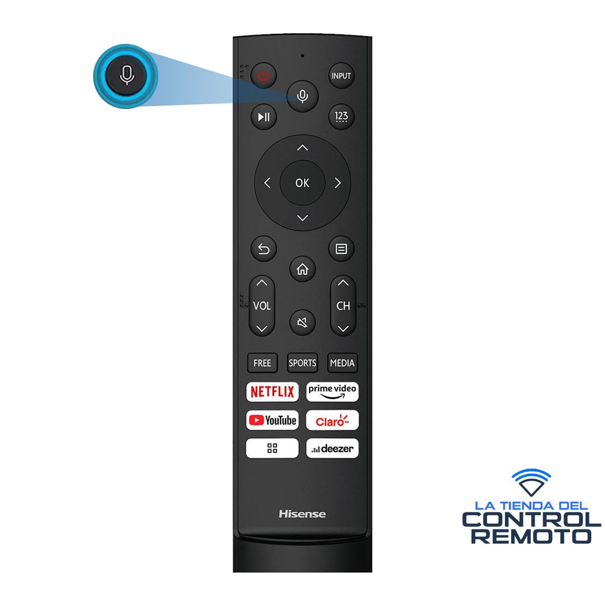 HISENSE - Controles Remoto Hisense con Voz para Smart Tv Original