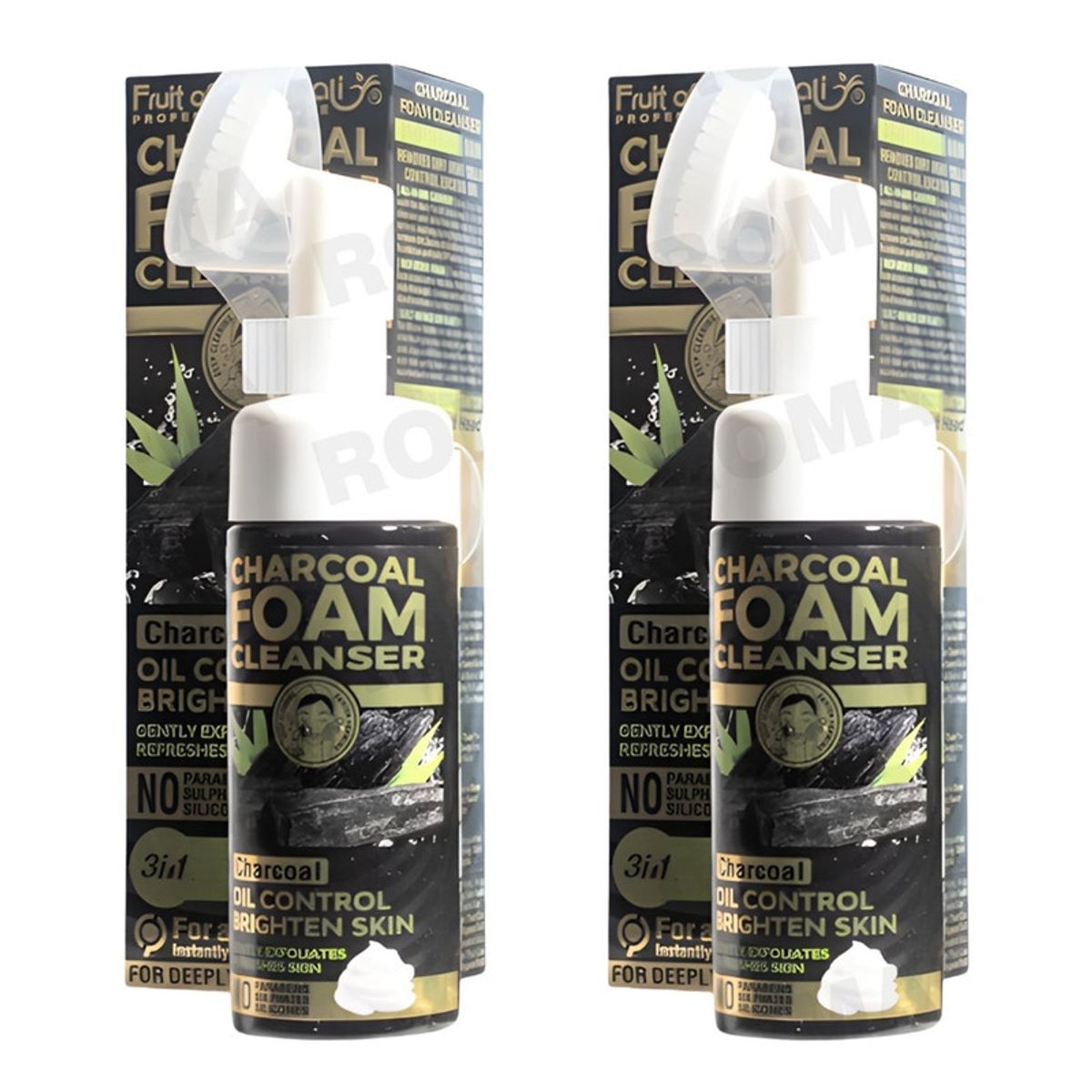 WOKALI - PACK 2 LIMPIADOR EN ESPUMA CARBÓN 150ML WOKALI