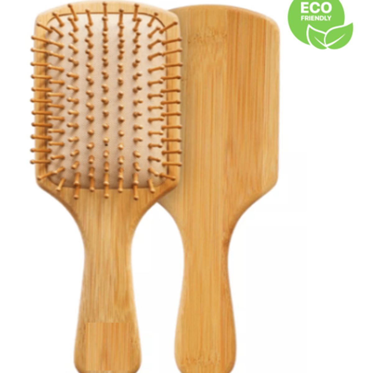 GENERICO - PEINE CEPILLO DE BAMBU PARA EL CABELLO