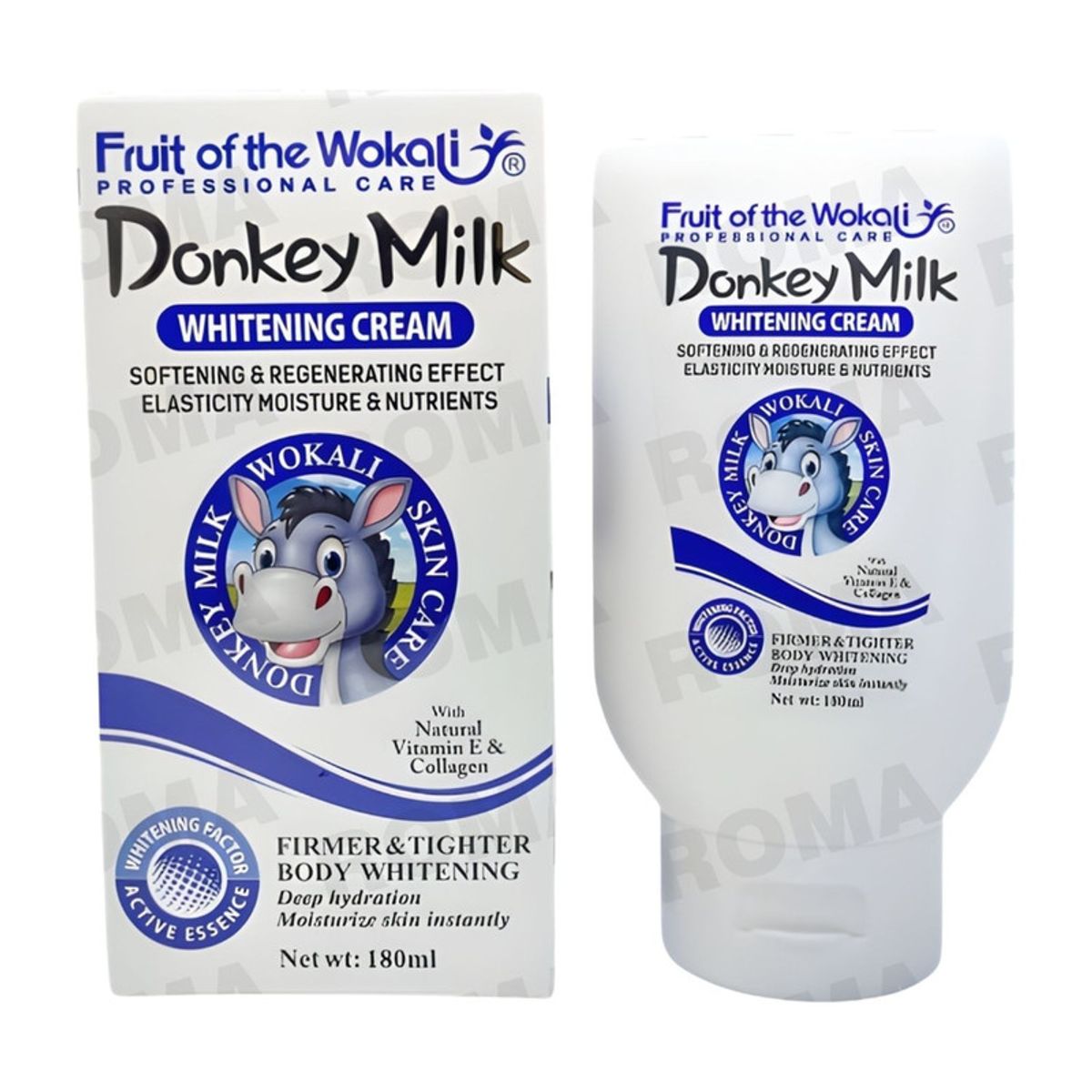 WOKALI - CREMA CORPORAL BLANQUEADORA DONKEY MILK 180ML WOKALI
