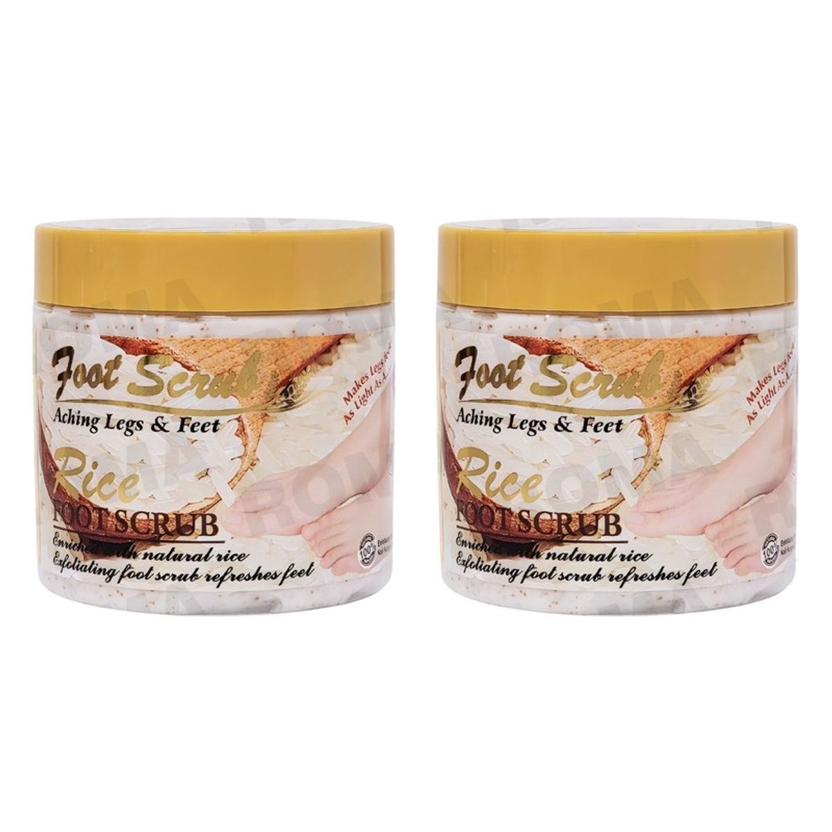 WOKALI - PACK 2 EXFOLIANTE PARA PIES ARROZ 500ML WOKALI