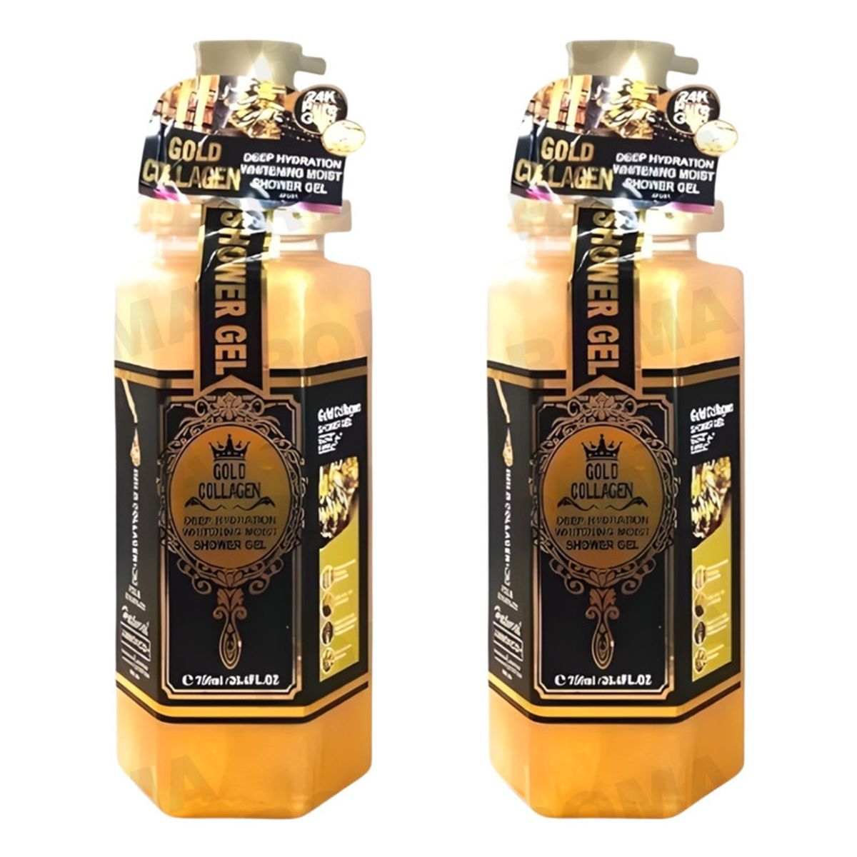 WOKALI - PACK 2 GEL DE DUCHA GOLD COLÁGENO 750ML WOKALI