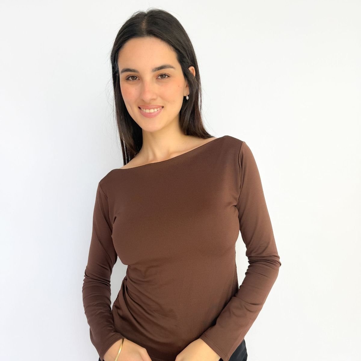 INTROSPECTIVA MODA - POLO MANGA LARGA CUELLO OJAL MODELO KIM