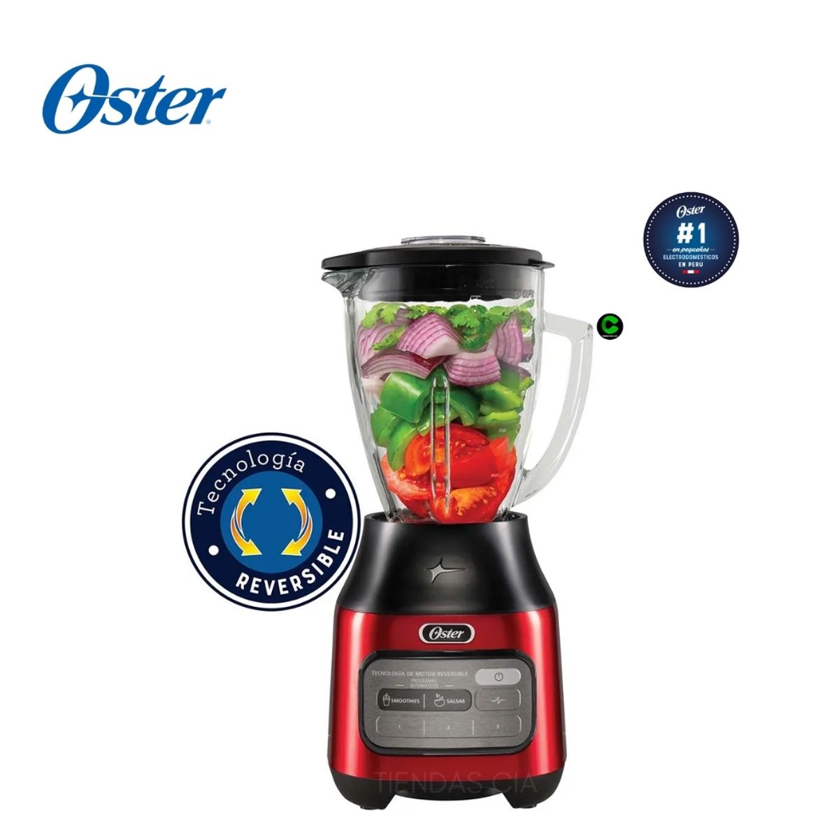 OSTER - Licuadora Oster 3 velocidades más pulso BLSTPEG-CRT