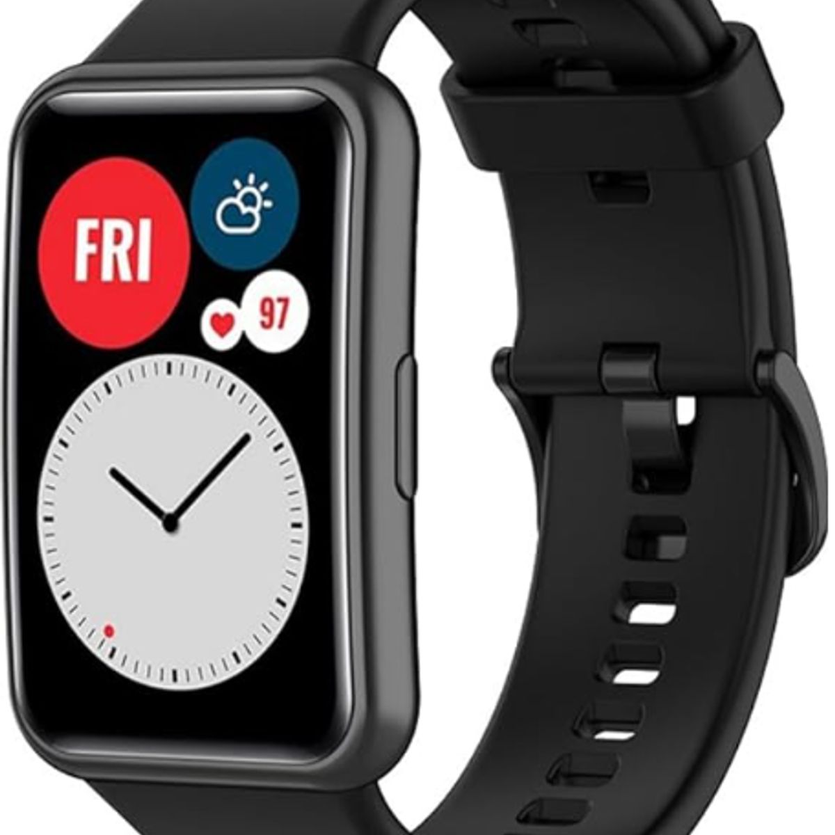 GENERICO - Correa de Silicona para Huawei Fit 1 - NEGRO