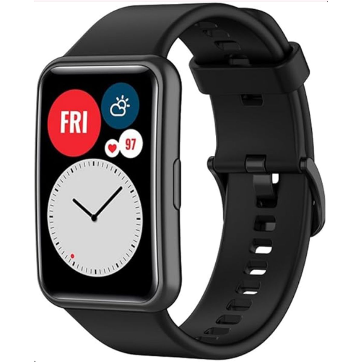 GENERICO - Correa de Silicona para Huawei Fit 1 - NEGRO