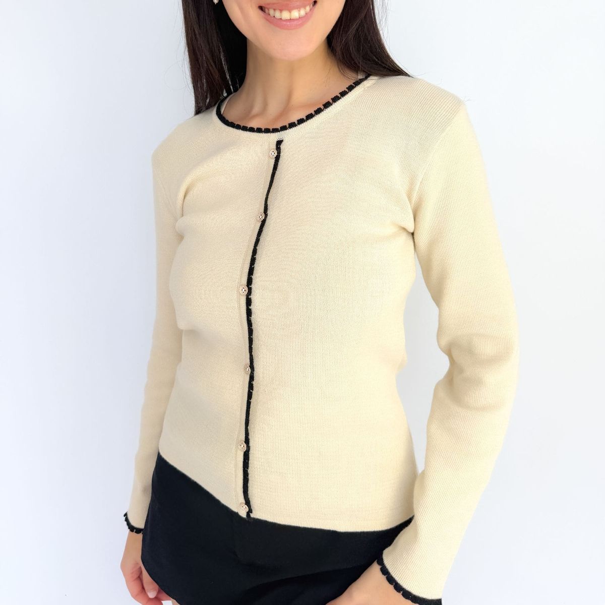 INTROSPECTIVA MODA - CARDIGAN DE HILO MODELO ROSS