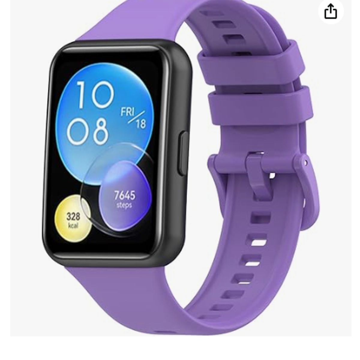 GENERICO - Correa de Silicona para Huawei Fit 2 - LILA
