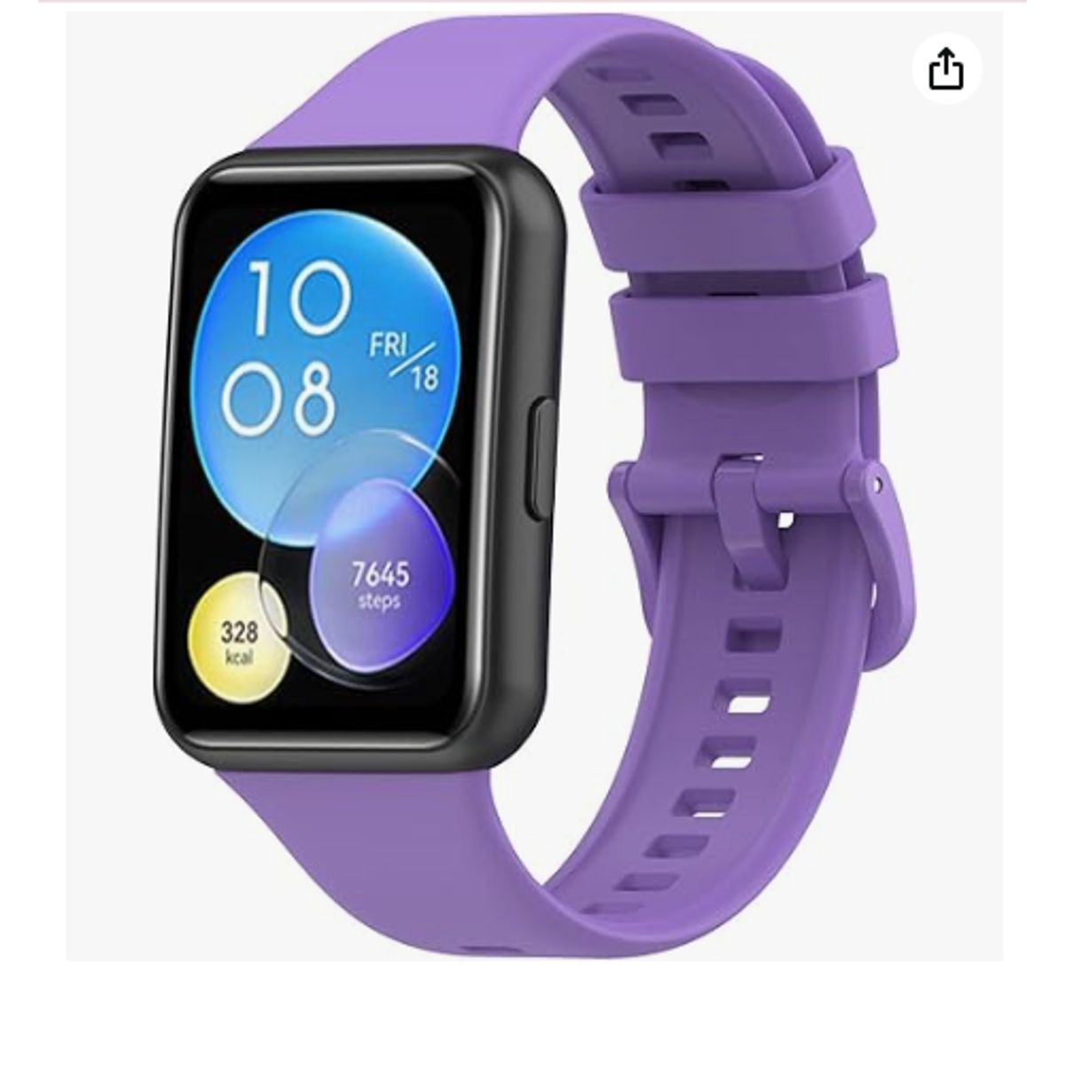 GENERICO - Correa de Silicona para Huawei Fit 2 - LILA