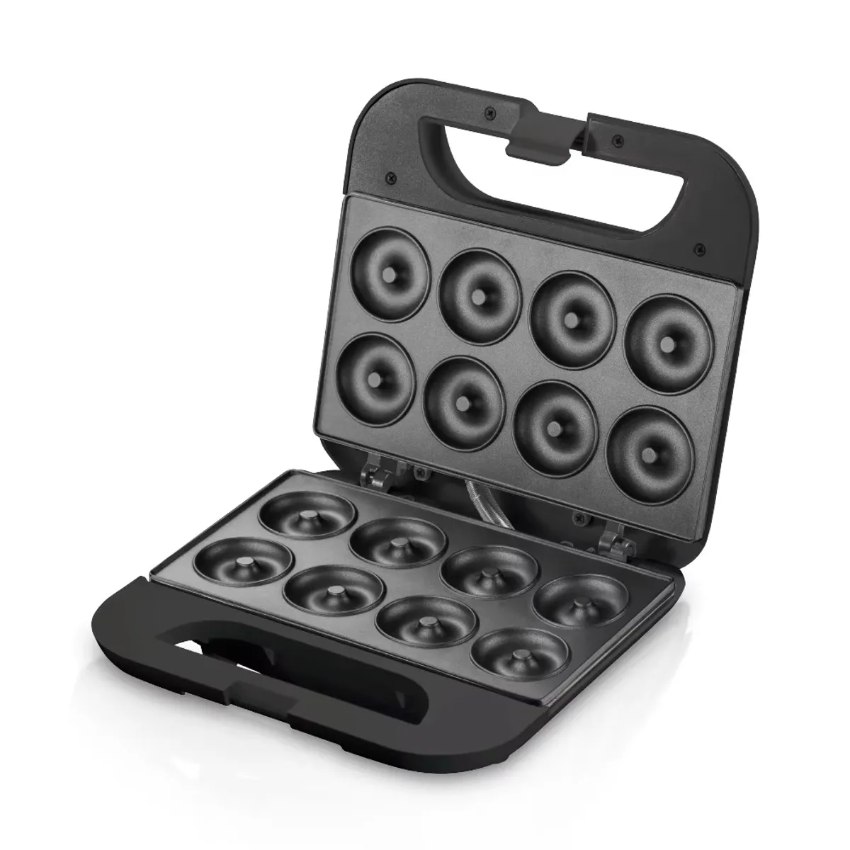 GENERICO - Máquina de donas Raf 595 para 8 donas mini color negro