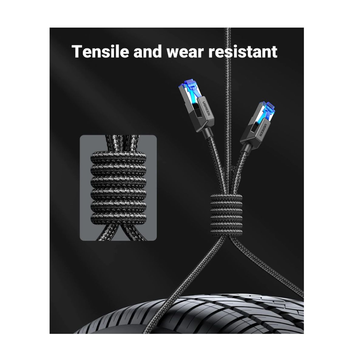 UGREEN - Cable De Red Cat8 Conector Rj45 40 Gbps Lan Ethernet 2 Metros UGREEN