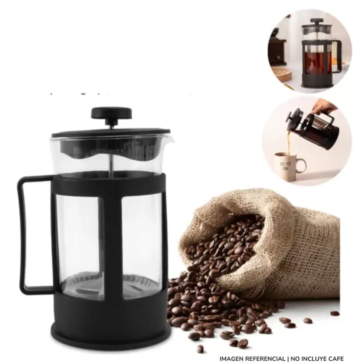 GENERICO - Cafetera Prensa Francesa 600ml