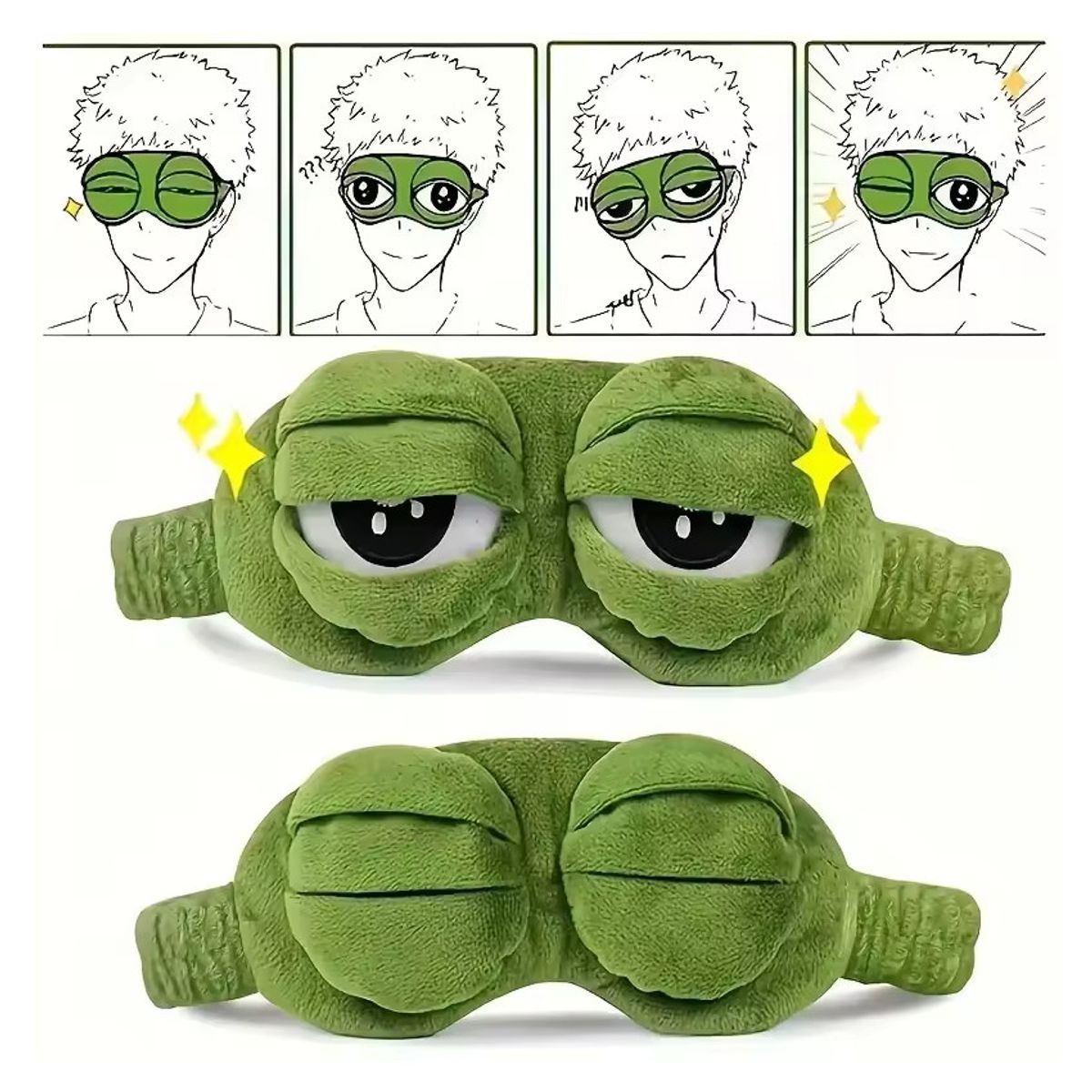 GENERICO - Antifaz Para Dormir Lente 3d Mascara Ojos Ajustable Aisla Luz Noche Sueño + Tapones Dormir