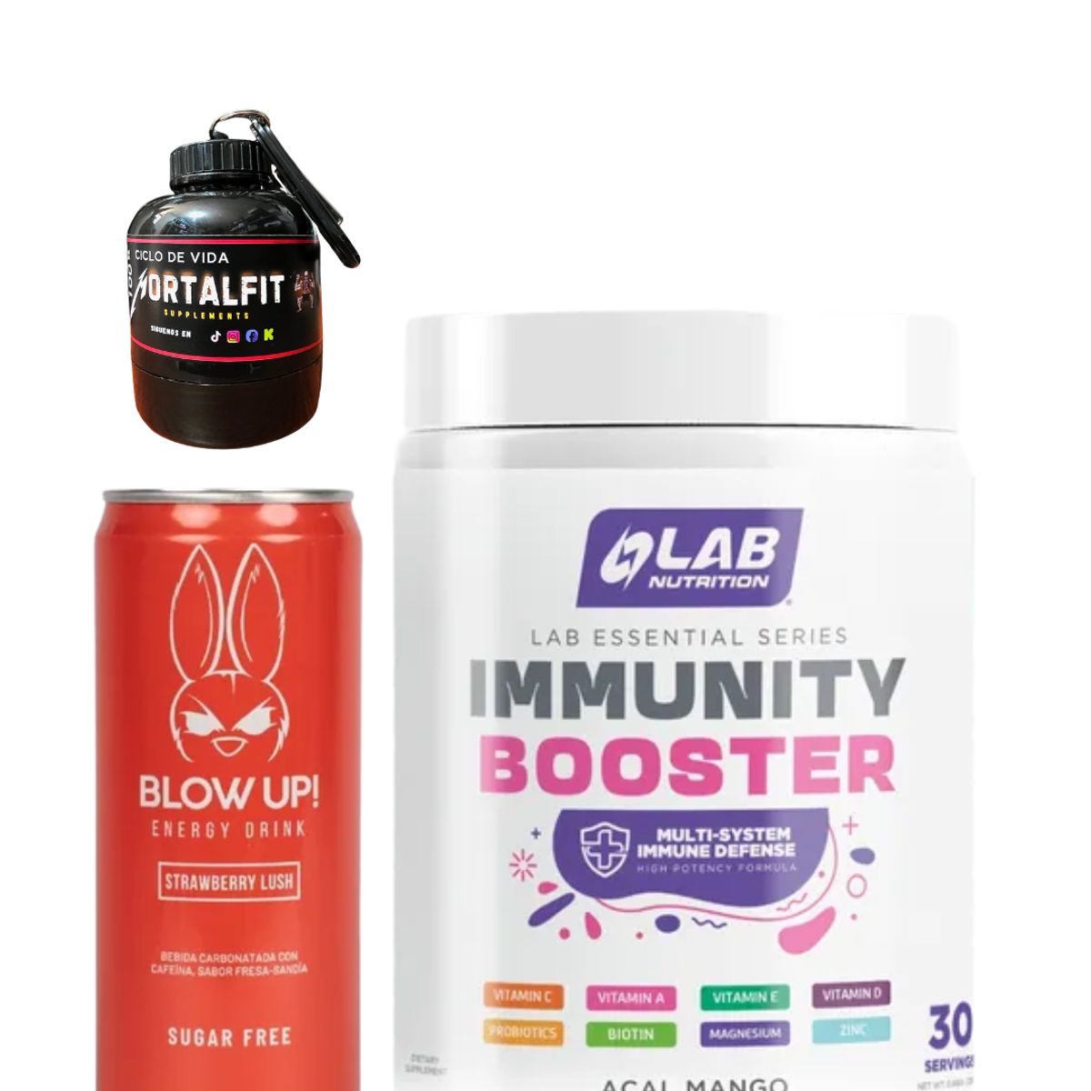 LAB NUTRITION USA - Immunity Booster 30 Servicios Multivitaminico Lab Nutrition Sabor Mango