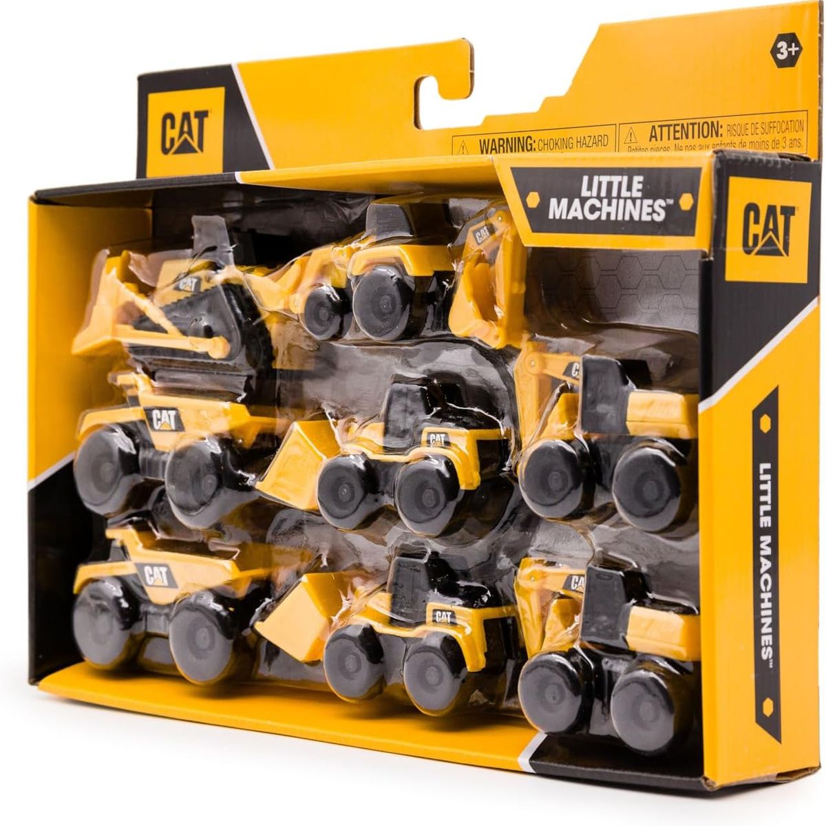 CAT - Set de 8 Vehículos Cat de Construcción de 8 cm a fricción Funrise 82338