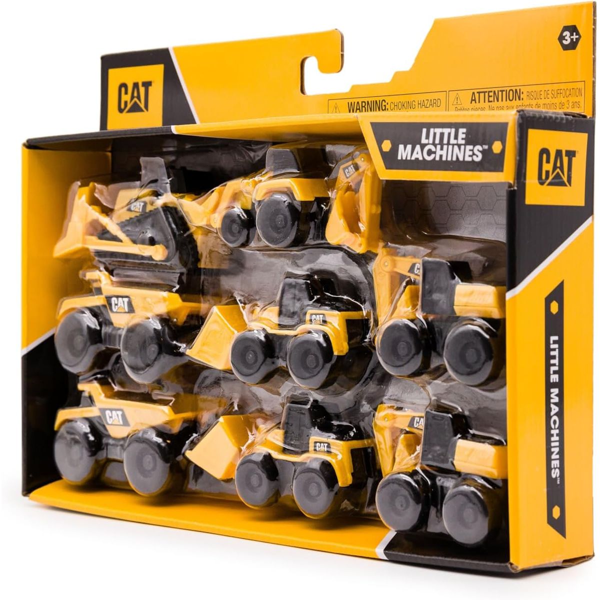 CAT - Set de 8 Vehículos Cat de Construcción de 8 cm a fricción Funrise 82338