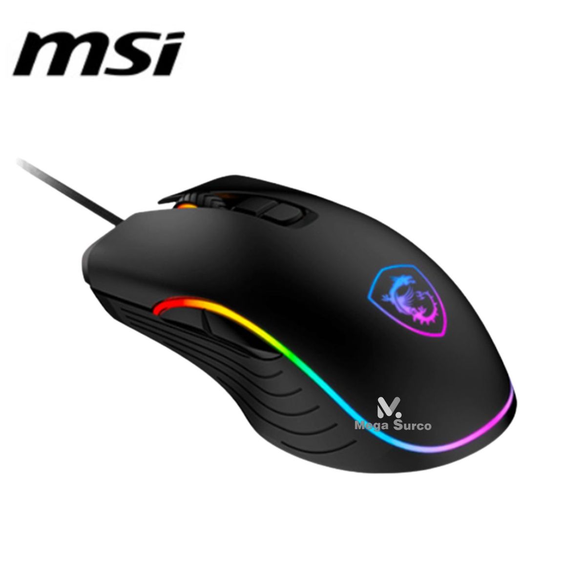 MSI - MOUSE GAMING MSI FORCE GM300 LED LIGHT RGB 72K