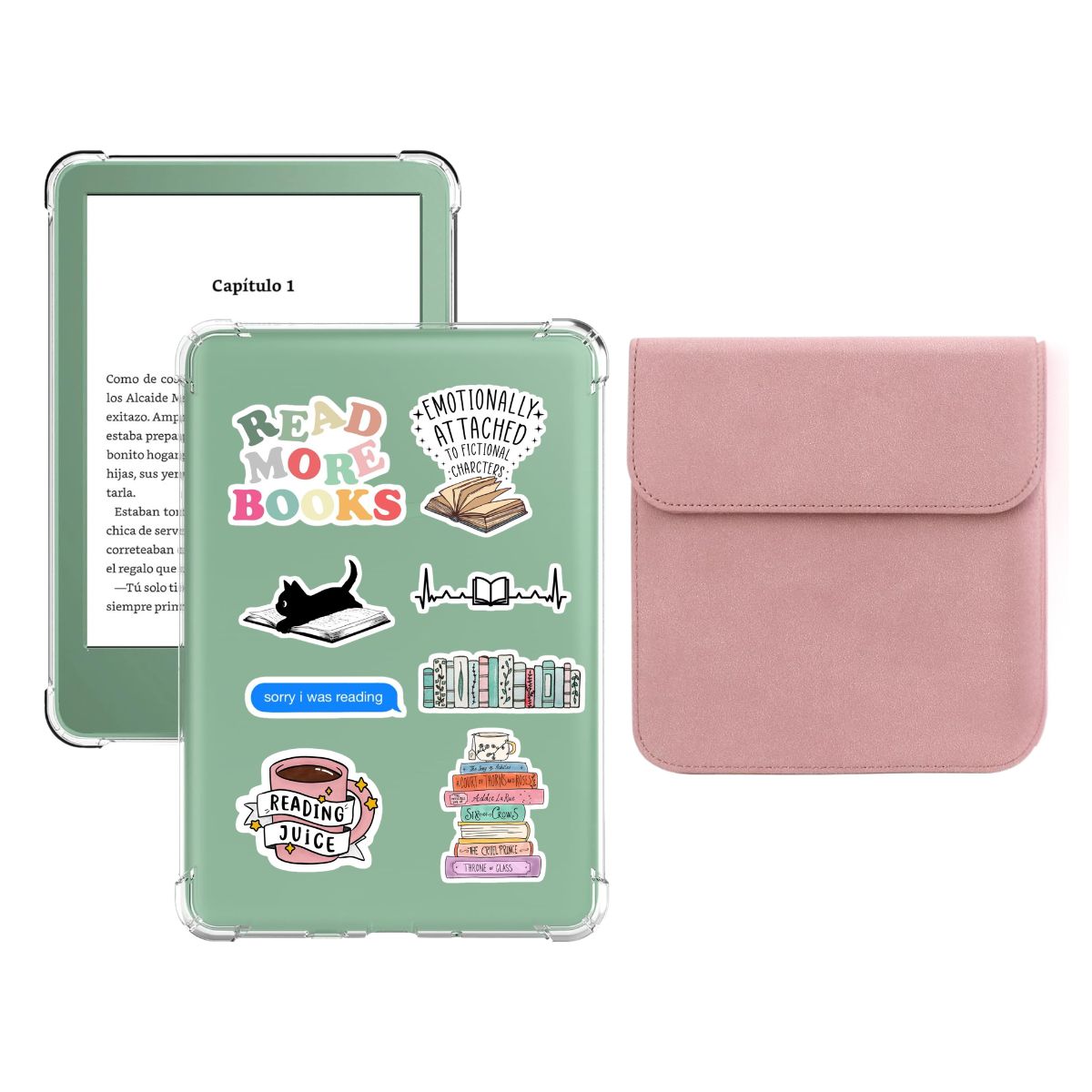 NEW BRAND - Pack To Go Kindle 11 Gen De 6 Pulg Case + Estuche Rosa