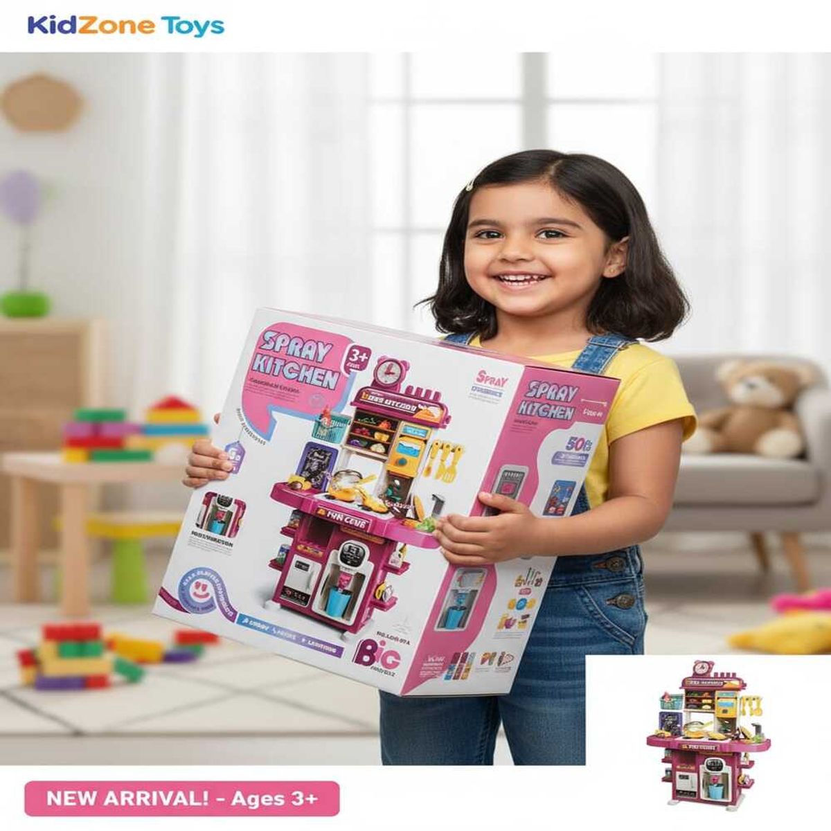 GENERICO - Juego de cocina para niñas con sonido y luz