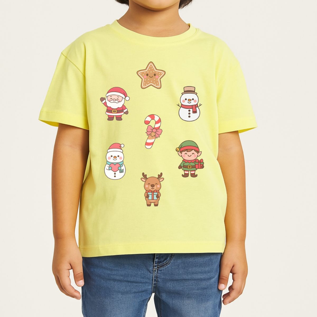 GENERICO - POLO CUELLO REDONDO ALGODÓN NIÑOS UNISEX - NAVIDAD