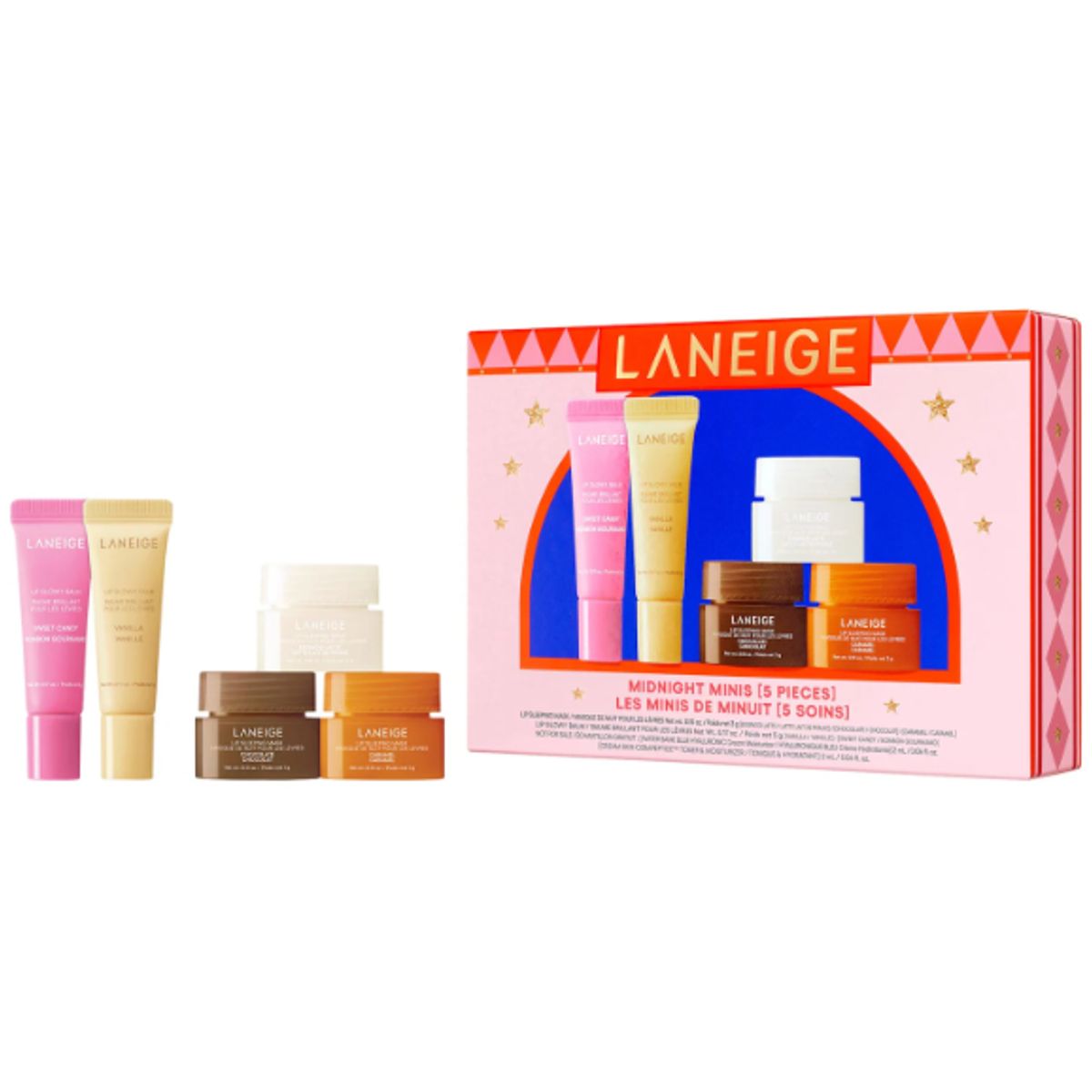 LANEIGE - Set de Minis para Labios Balsamo + Mascarilla Midnight Minis Laneige